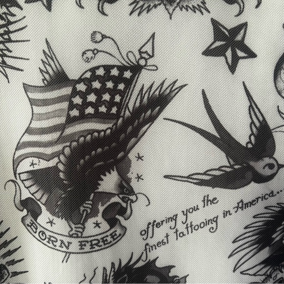 Ed Hardy Flashboard White Mesh Dress XS - Picture 8 of 11